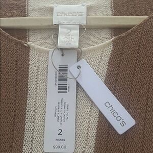 Chico's Two-Tone Knit Top